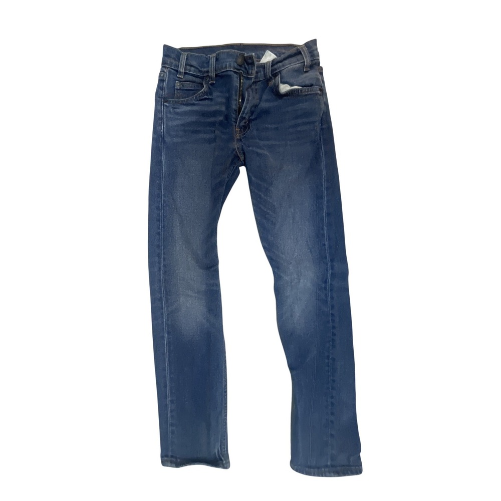 Levis Boys Slim Fit Medium Wash Blue Denim Jeans Orange Tab